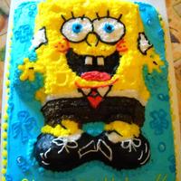 Spongebob! This is a cake made for a lady whose daughter loves spongebob.