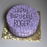 Halloween Bday All BC ...fun to do spider webs all around! and of course to incorporate all the letters (around the sides it says Happy Halloween)