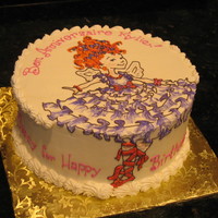 That's Fancy, Nancy! Had a LOT of fun doing this one! Freehanded the image using several ideas from the book website. The mom who ordered it was right on the...