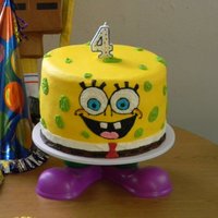 Round Spongebob Cake 
