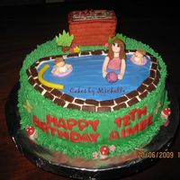 Bbq By The Pool Cake 