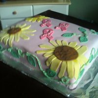 Sunflower Breast Cancer Cake nov 2010