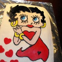 Betty Boop Birthday Cake ... First Character Cake Hand made all my own stencils and cut outs ... i'm very proud nov 2010