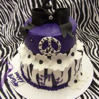21St Birthday 2 tier, BC with MMF accents