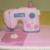 Sewing Machine I copied another cake on here (at a coworkers request), please forgive me but I can't remember their name. This photo was taken after...