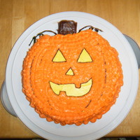 Jack-O-Lantern Cake this is my first real cake!