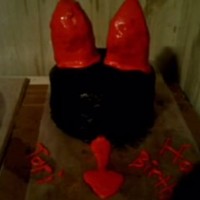 Devils Horn Cake made this for my friend for her birthday