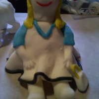 Little Girl Watched a video on youtube and wanted t try to make a little girl, deer, and a face.