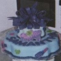 Glamor Girl Cake #2 2nd attempt at the same cake for another Glamor Girl party a few weeks later for a little girl who liked my niece's so much that she...