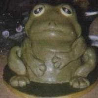 Frog Cake Frog cake for a little boy's birthday party. Wilton fondant.