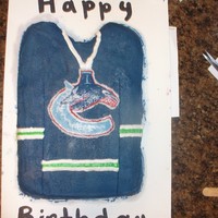 Canucks Jersey Cake 