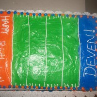 Football Field Cake 