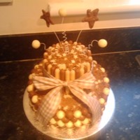 Chocolate Extravaganza my favourite cake to make purley for the left over chocolate. white and milk malteasers with white and milk chocolate fingers. Calorific...