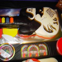 Guitar Hero Guitar hero birthday cake this was the first of many cakes I have done. The first of many in my career !