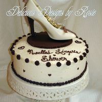 Shoe Cake This cake was inspired by Susgene's Marta's Cake. Thanks to her help I was able to do this. Also a big thank you to IHATEFONDANT...