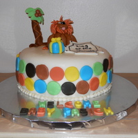 King Of The Jungle Shower Cake King of the Jungle themed baby shower cake.