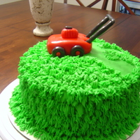 Lawn Mower Cake 