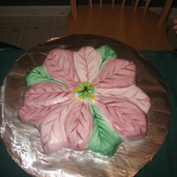 Christmas Birthday Cake Painted fondant