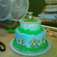 Monkeys Monkey baby shower cake