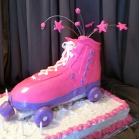 Roller Skate A gift for a lovely little girl in my neighborhood who was having a birthday party at the local skating rink. I thought it was appropriate...