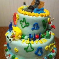 Squidward When I was asked for a "Squidward" cake, I realized I'd have to get creative to find a way to make the cake cheerful &...