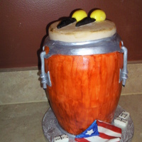 Puerto Rican Conga I made this conga for my brother in law's birhtday. Is a replica of his conga and maracas. He loves playing dominos and also love his...