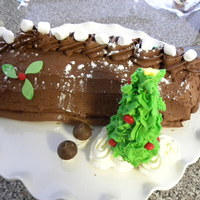 Yule Log I'm a novice, but here is my Christmas eve yule log. It tasted delicious- chocolate cake, white chocolate filling, and chocolate...