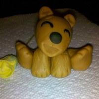Teddy Bear I made him out of fondant. It's my first attempt, but I think he turned out adorable. I love the happy expression on his face and his...