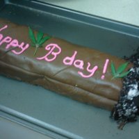 Blunt Cake This cake was really fun to make.