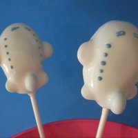 Airplane Cake Pops Just for fun, my son is obsessed with airplanes. I used m&ms (large and small) under the candy coating for the wings.