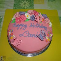 Flowers And Butterflies gumpaste flowers, royal icing butterflies..