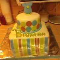 Baby Shower this is my 6th fondant cake. made it for a friend's baby shower.