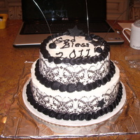 Black And White Cake For Church Made this cake for our womens ministry meeting at church. The sides are cake tattoos by duff. Stars are made of fondant.