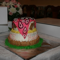 Girls Horse Cake I made this for a little girls birthday party. She loves horses and wanted a horse cake! Buttercream iced, bandana, fence and lasso are...