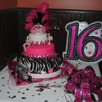 Sweet 16Th Birthday Cake I got so many ideas from this website for my very first BIG cake. My daughter and family were in awe and are still talking about it.