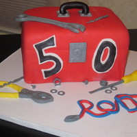 Toolbox Cake Rod the Mechanic's 50th birthday cake. =)