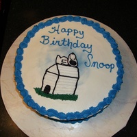Snoopy Cake This was a cake for a snoopy fan.