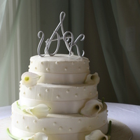 Buttercream Wedding Cake A friend was having her wedding at the beach and wanted a simple buttercream cake. She got the flowers and ribbon and we put it together at...