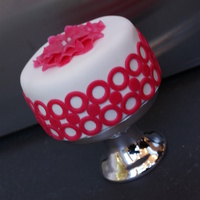 Simple Circles! Just pink and white ;)