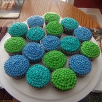 Tri-Coloured Cupcakes 