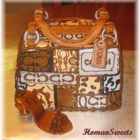 Coach Purse & Shoe For a friends birthday. first coach purse. I was in a hurry otherwise the detail would have been much cleaner....