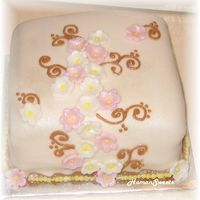 Just A Sample Cake bride wanted to taste fondant...so I just made up a little square cake :)