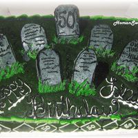 Graveyard cookie tombstones