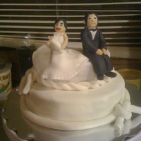 Tied The Knot!! A surprise cake I made for my husband's uncle & his new bride, who got married at the Justice of the Peace, and weren't...