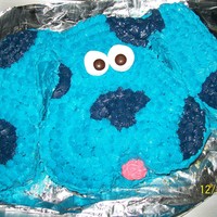 Blues Clues This was my 1st atempt at decorating a cake. I think it came out pretty good considering it took me 2.5 hrs LOL!!!