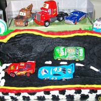 Lightning Mcqueen I made this for my sons 5th birthday. He loves Lightning McQueen!!! It was a little difficult getting the angle on the track because the...