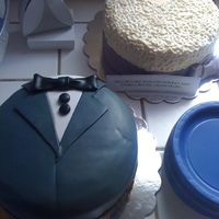 Bride And Groom The groom has a belt around the base, and the bride has a purple sash that are both a little hard to see in this picture but turned out...