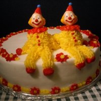 Wilton Clown Cake! My course one wilton clown cake.