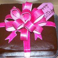 Pink Bliss This was done for a friends Birthday - All she wanted was PINK!!! with a little brown. :) Butter and chocolate cake with chocolate BC icing...