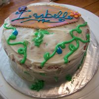 Christian's Cake For Isabelle My 6yr old decorated his cousins smash cake (with a little help from mommy) :-)